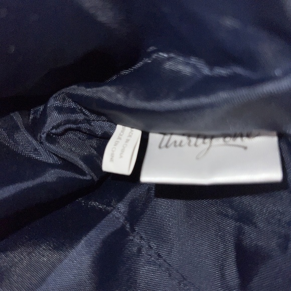 Thirty-One Tote Bag Purse Blue White Patterned Everyday Zipper Closure Boho Chic - Picture 5 of 6